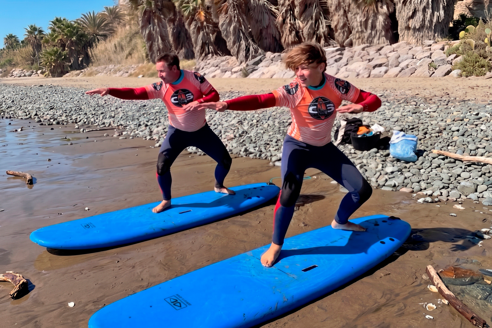 Surf en pareja en Gran Canaria